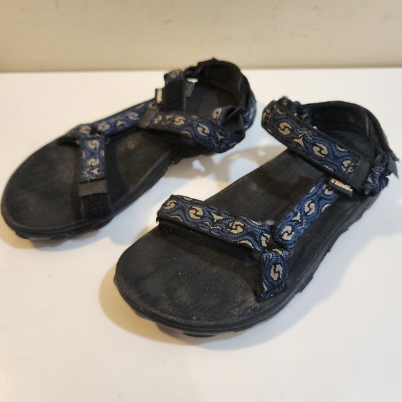 Teva Hurracaine blue patent women's hiking sandals size 6 - Picture 3 of 8